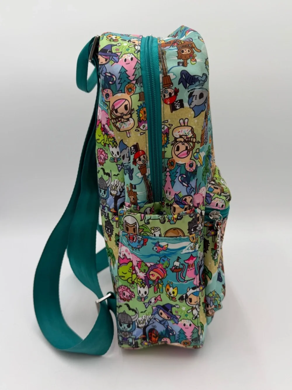 JuJuBe x tokidoki Fantasy Paradise Mini Be Backpack HTF Teal Lining EUC